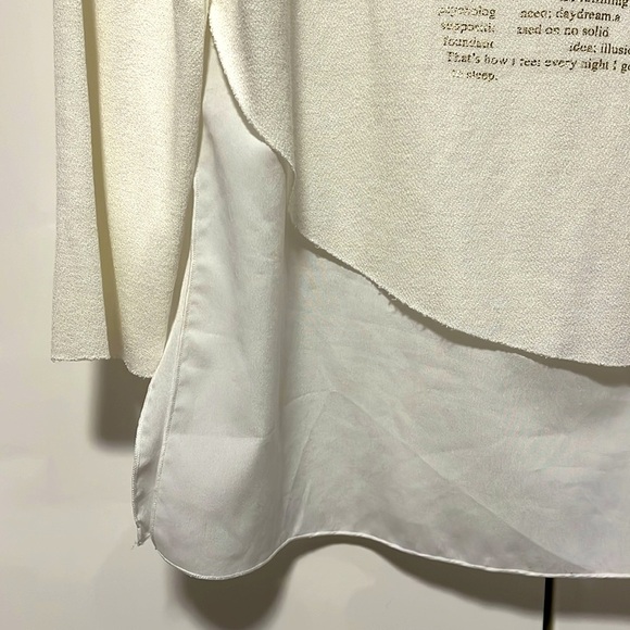 ZARA Love Story Lightweight Crop Sweater Top Metallic, Size S - Picture 7 of 11